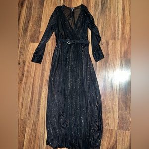 Alexa B Nites Black Sparkly Dress